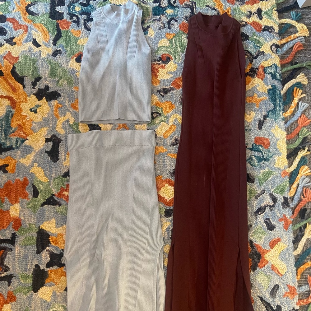 (Lot of 2) Abercrombie knit midi dresses